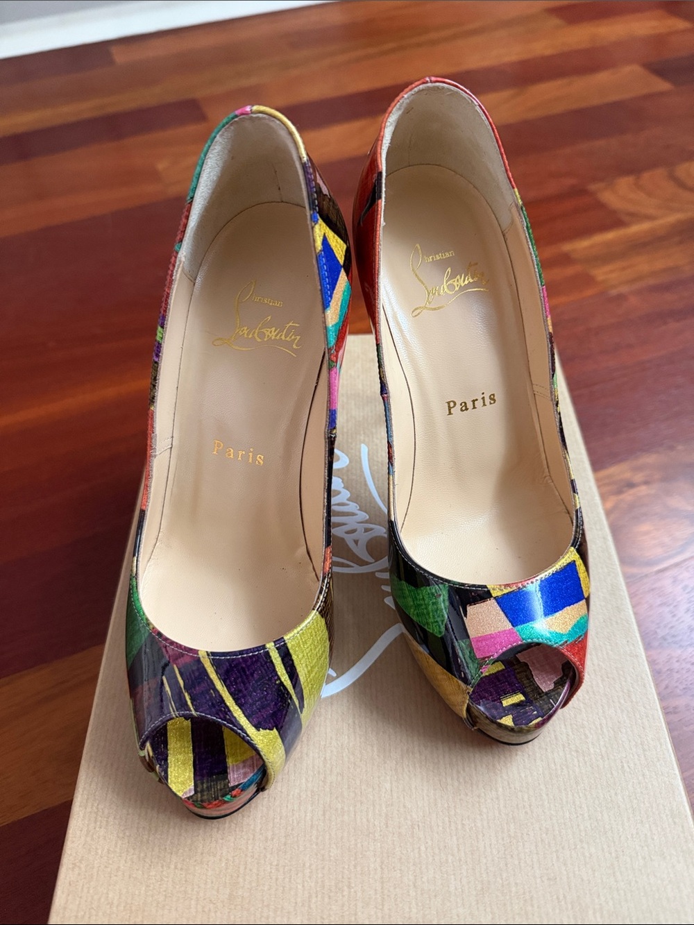 Christian Louboutin Multicolor Prive 120 Patent Mag
